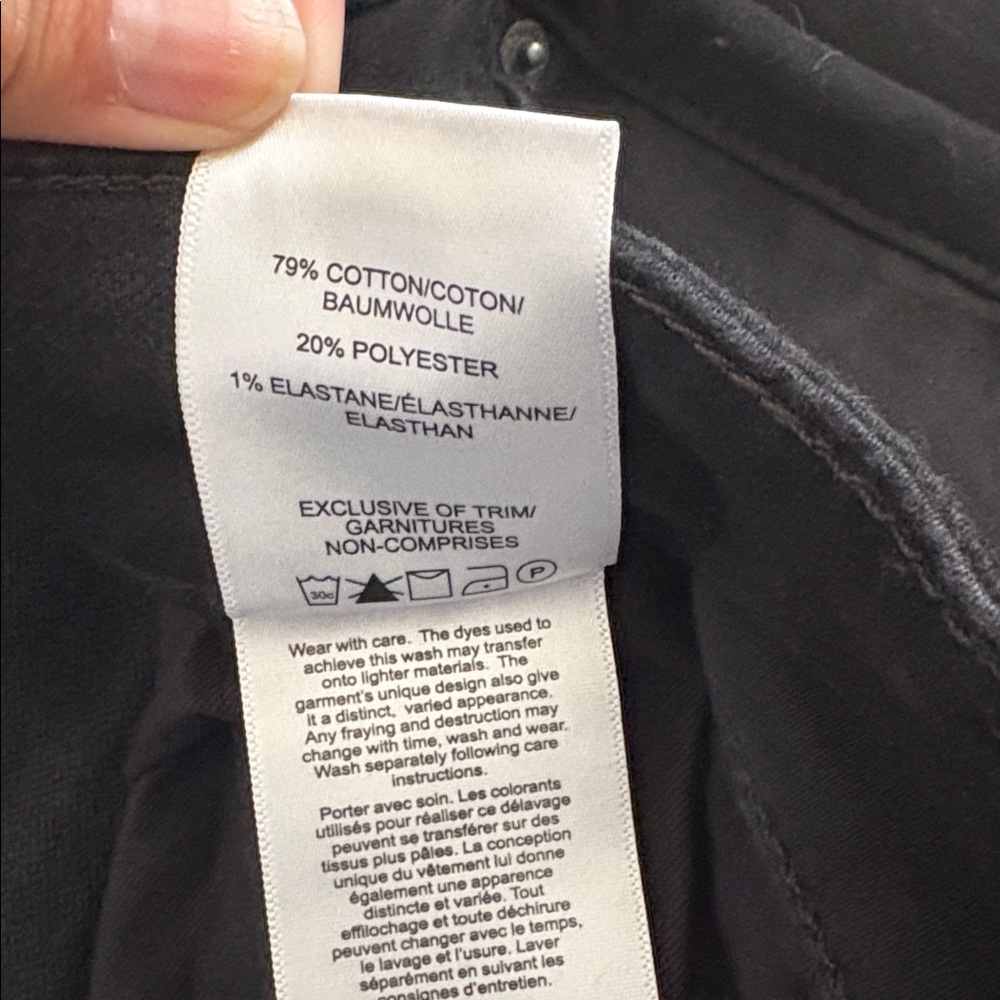 NEW Silver Jeans Authentic Men's The Athletic Black Jeans 44x30 - Picture 4 of 7